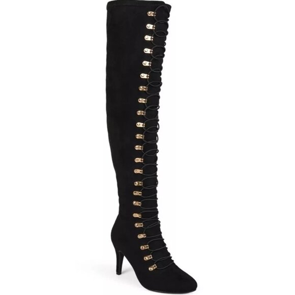 Journee Collection Women's Wide Calf Trill Boot - Picture 1 of 5